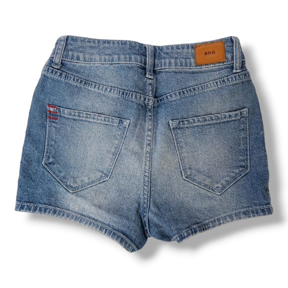 EUC Urban Outfitters BDG Erin Shortie High-Rise Denim Shorts Sz. 24 Vintage Blue - Picture 2 of 9